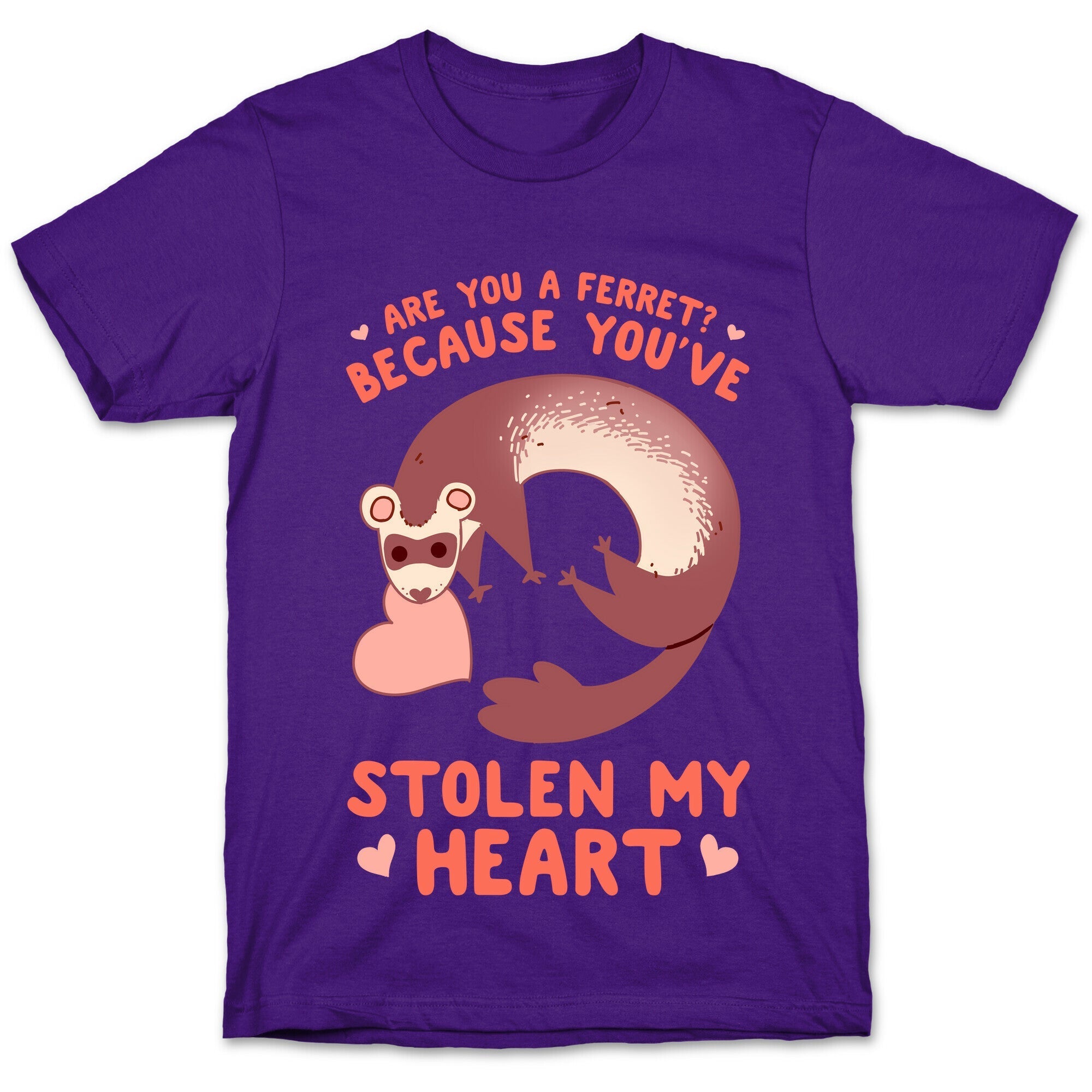 Are You A Ferret? Because You've Stolen My Heart T-Shirt Style001