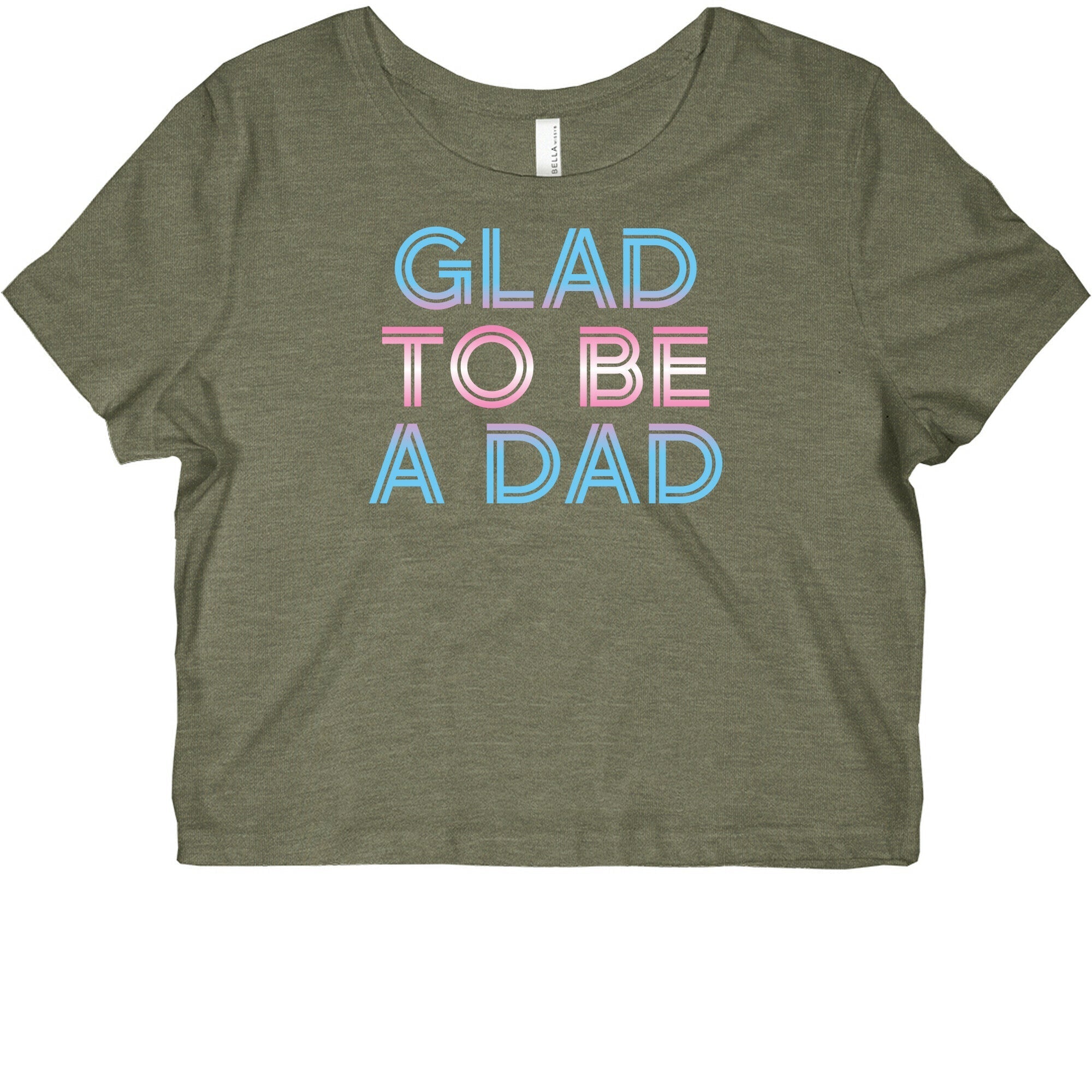 Glad To Be A Trans Dad Graphic Baby Tee