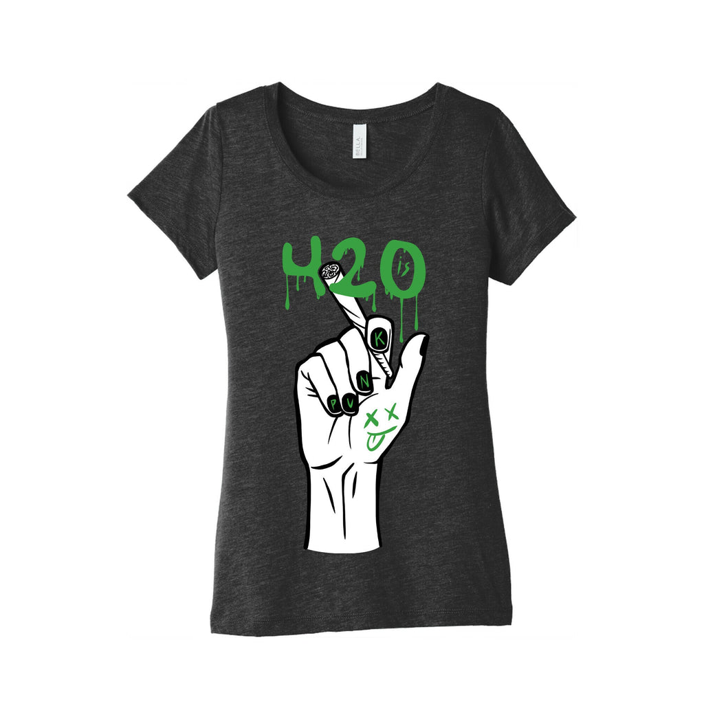 420 Is Punk Women's Triblend Tee
