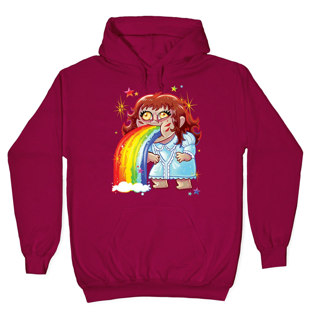 90's Rainbow Barfing Exorcist Hoodie