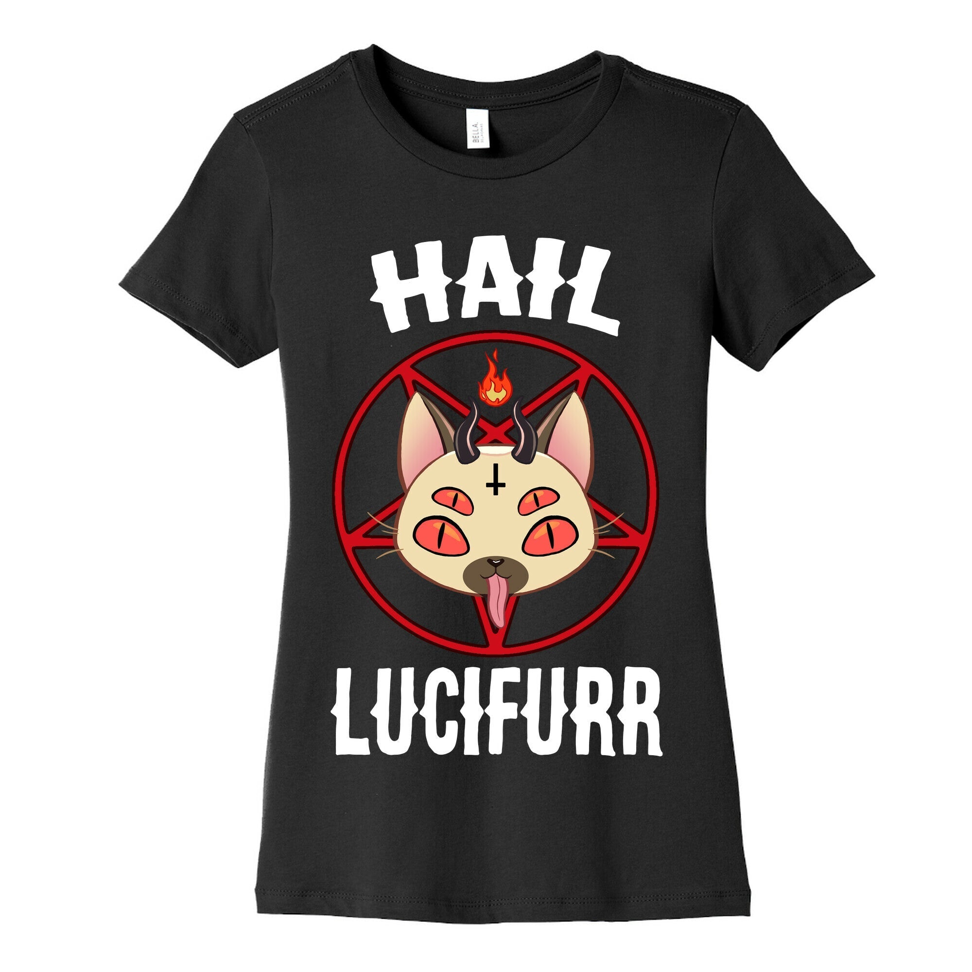 Hail Lucifurr  Women's Cotton Tee