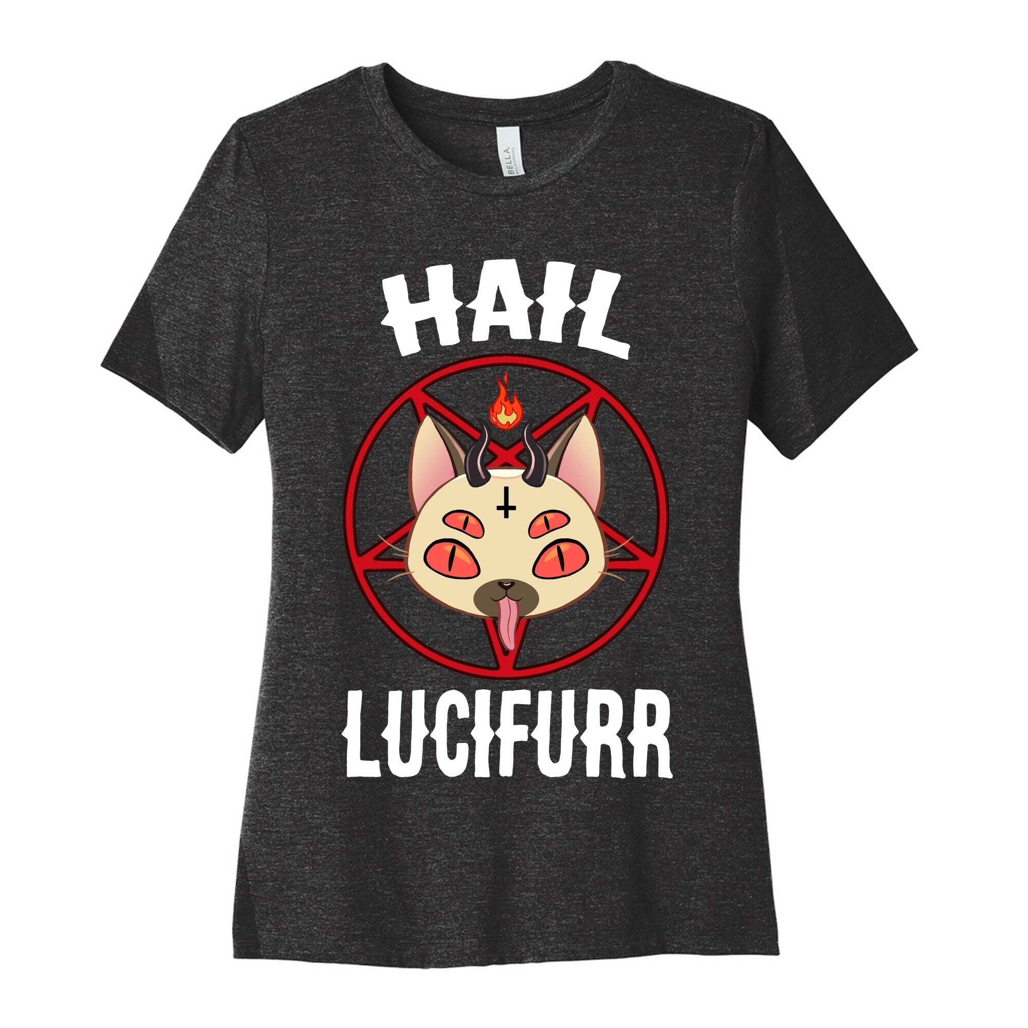 Hail Lucifurr  Women's Cotton Tee