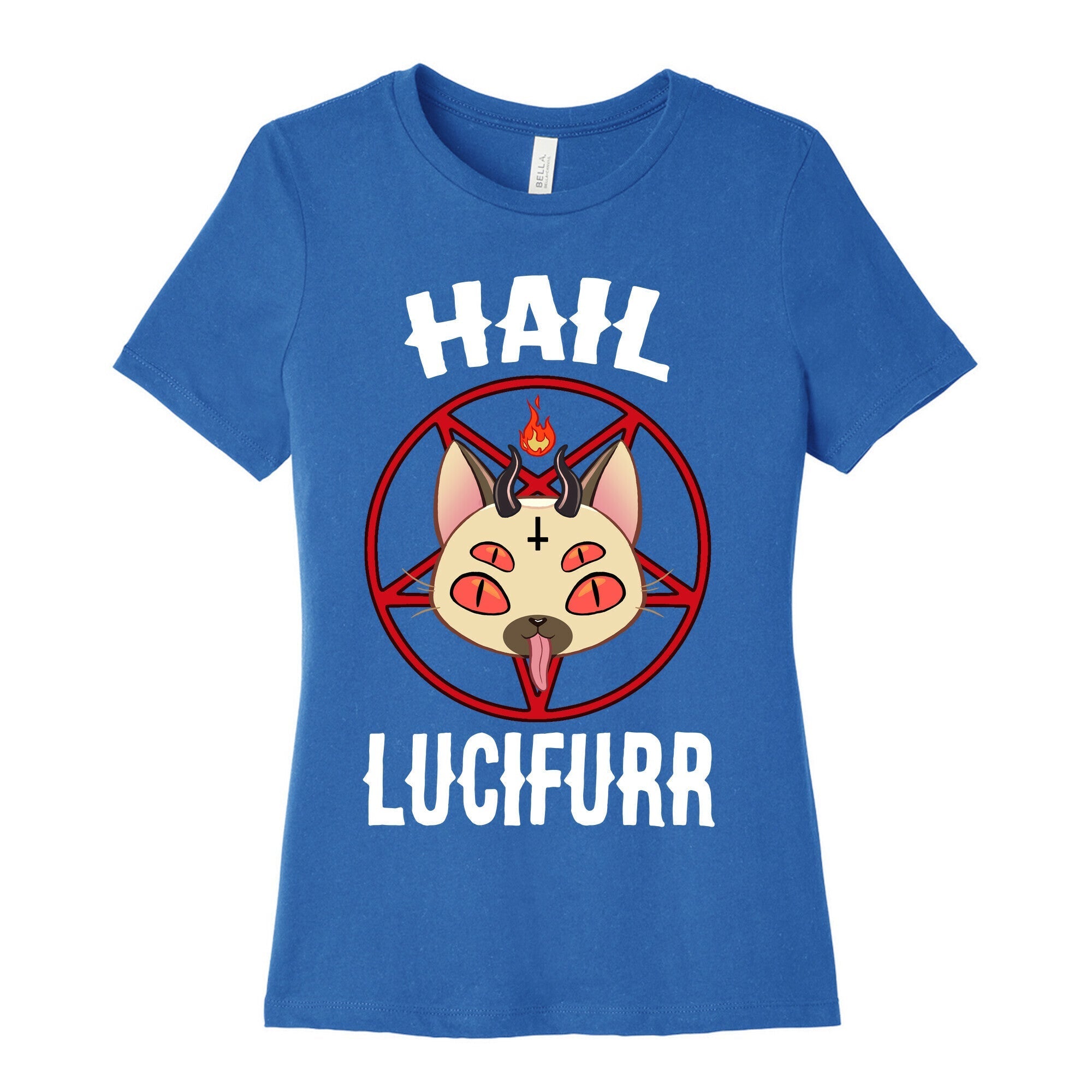 Hail Lucifurr  Women's Cotton Tee