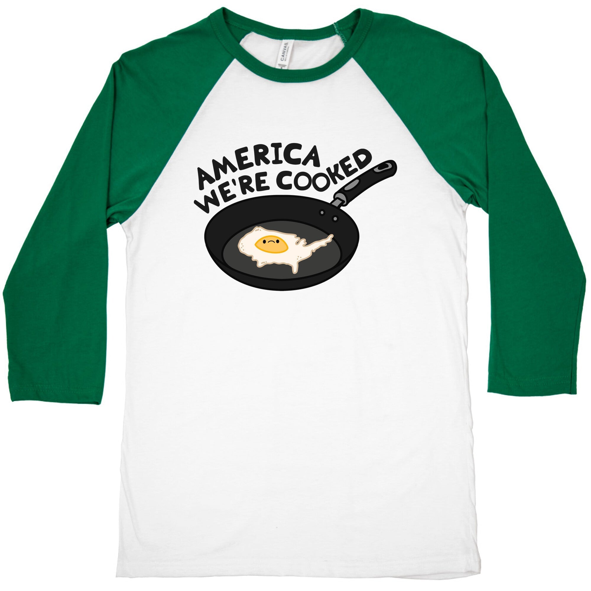 America Were Cooked Baseball Tee