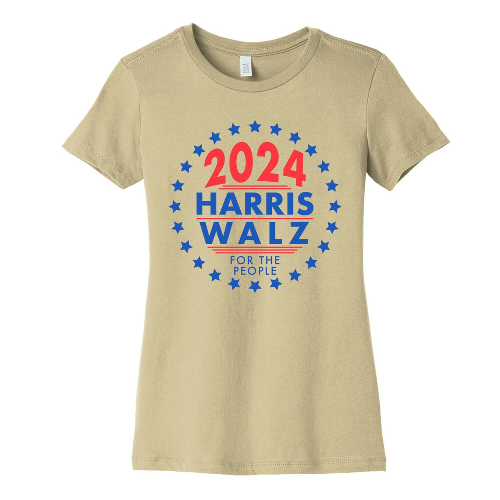 2024 Harris Walz For The People Womens Cotton Tee