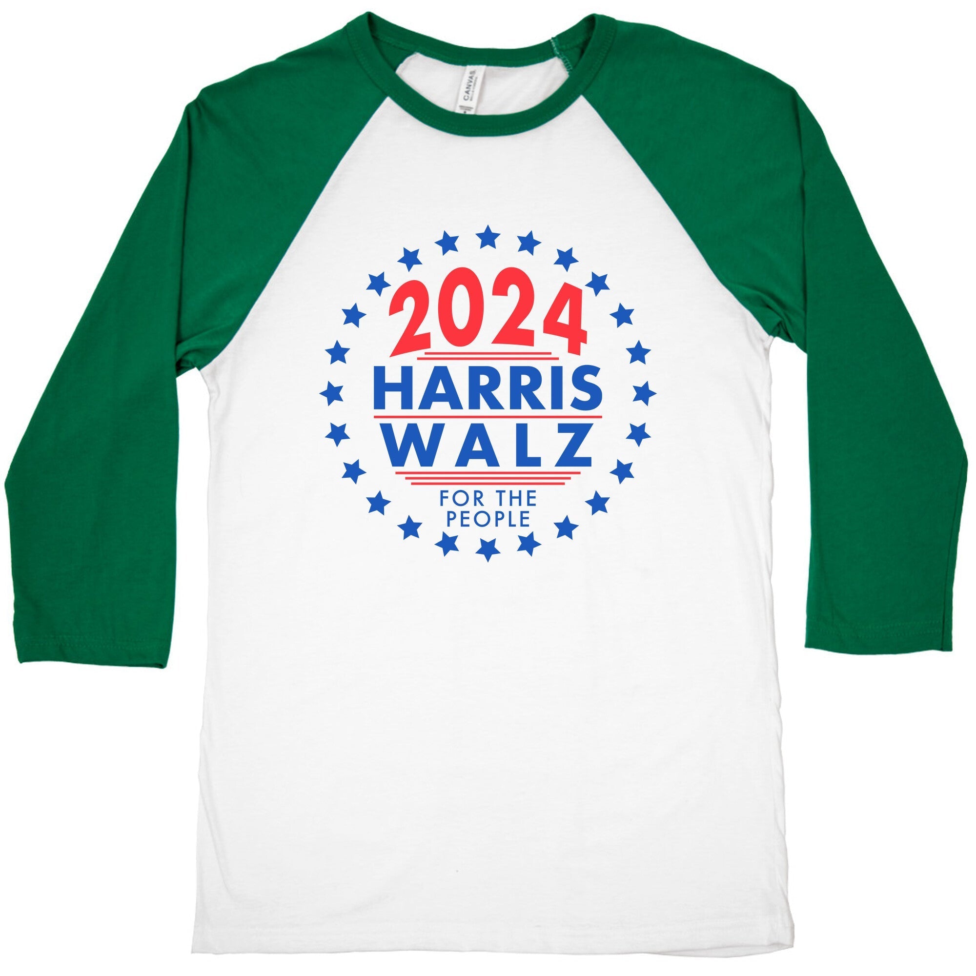 2024 Harris Walz For The People Baseball Tee