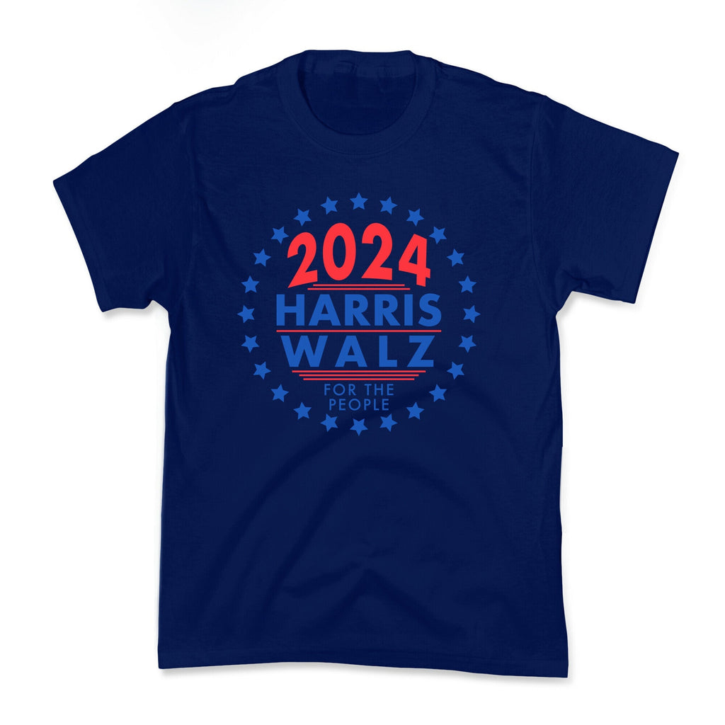 2024 Harris Walz For The People Kids Tee Style001