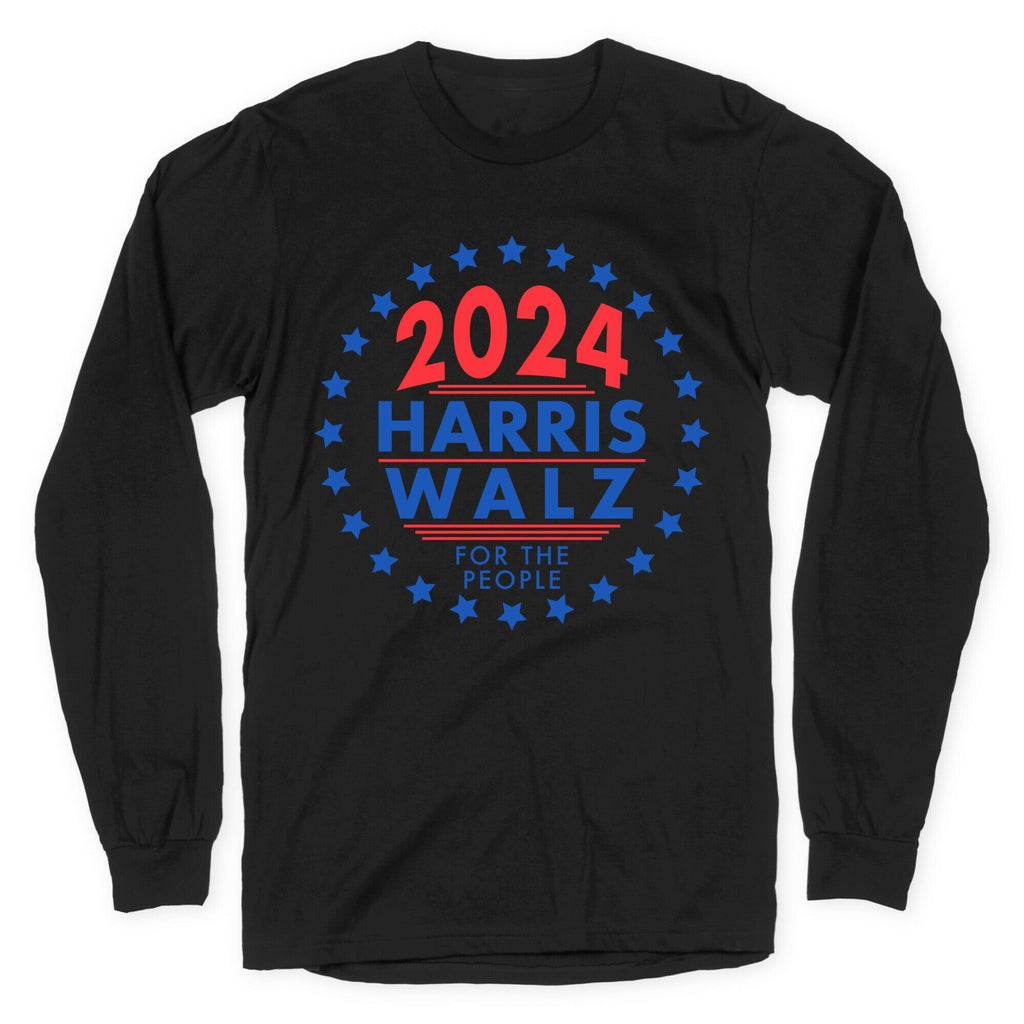 2024 Harris Walz For The People Longsleeve Tee Style001