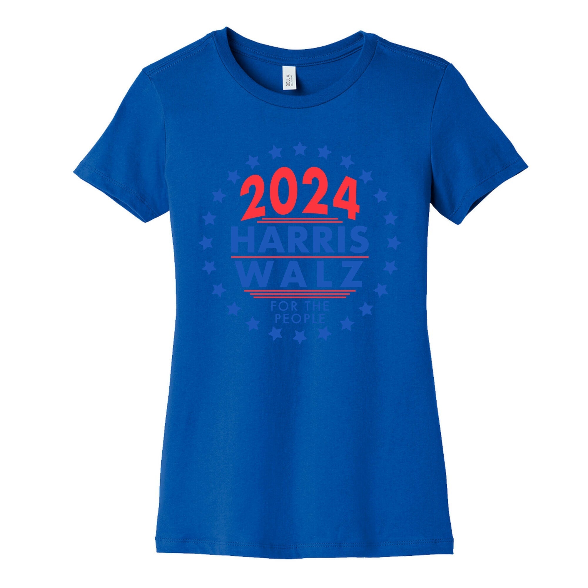 2024 Harris Walz For The People Womens Cotton Tee Style001