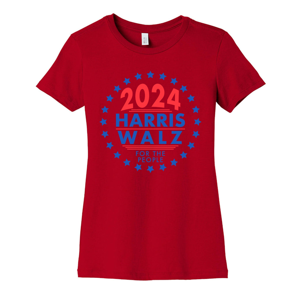 2024 Harris Walz For The People Womens Cotton Tee Style001