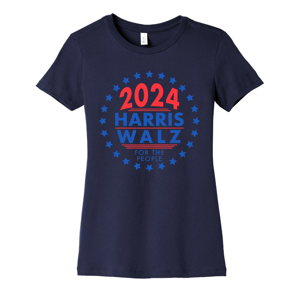 2024 Harris Walz For The People Womens Cotton Tee Style001
