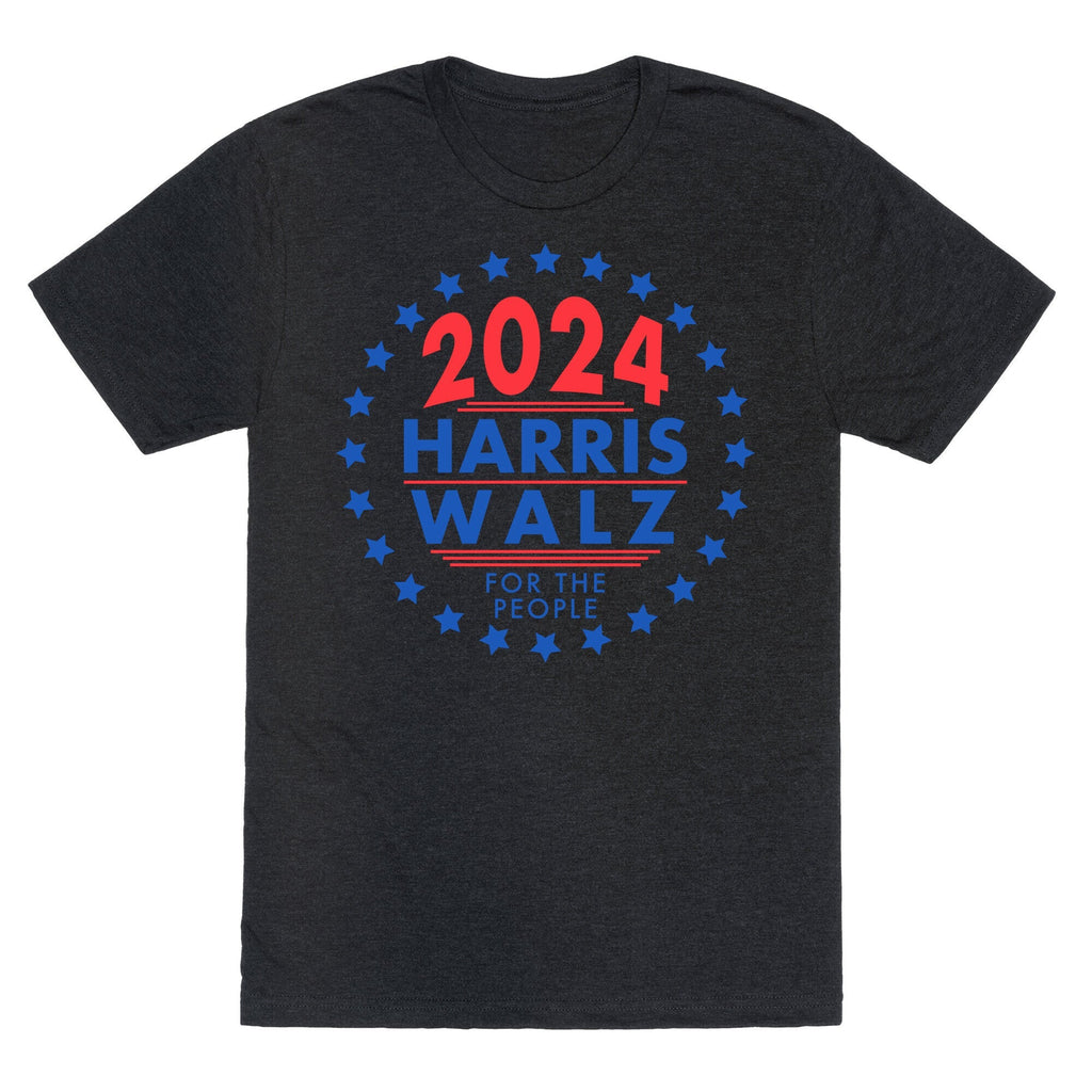 2024 Harris Walz For The People Unisex Triblend Tee Style001
