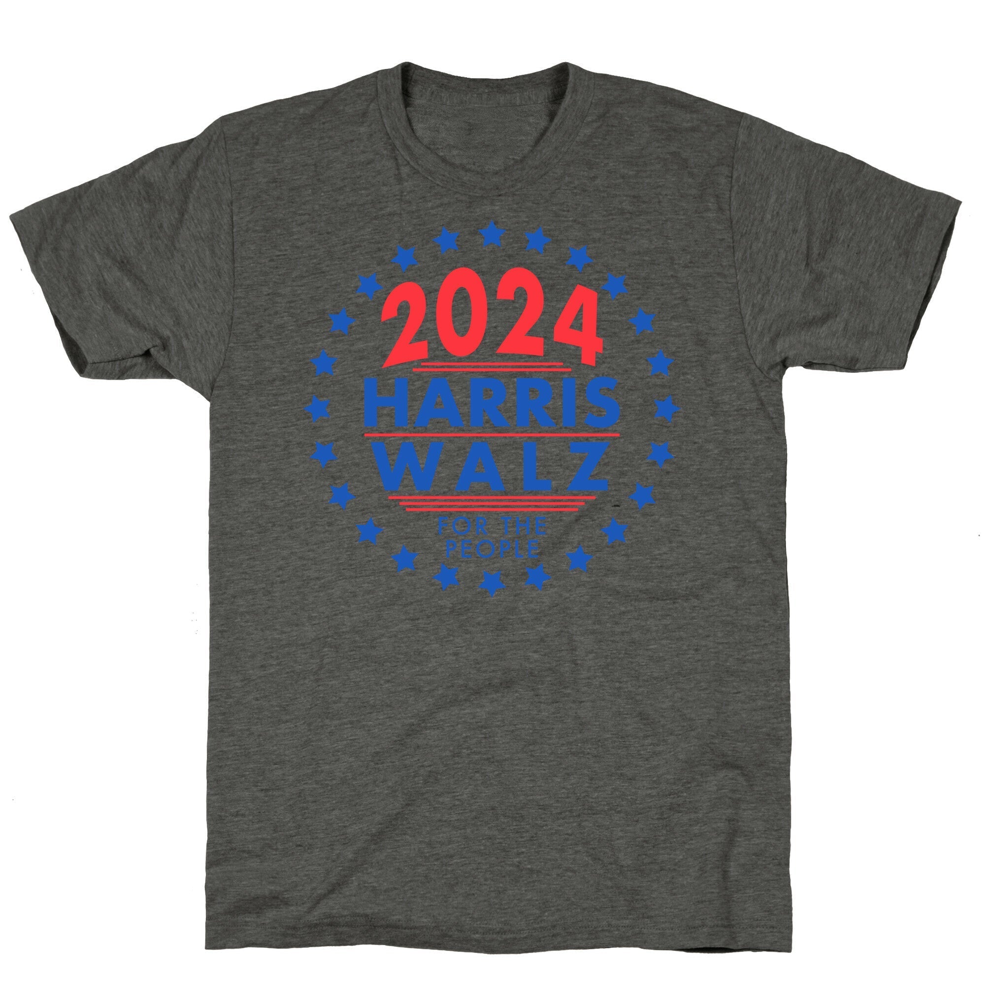 2024 Harris Walz For The People Unisex Triblend Tee Style001