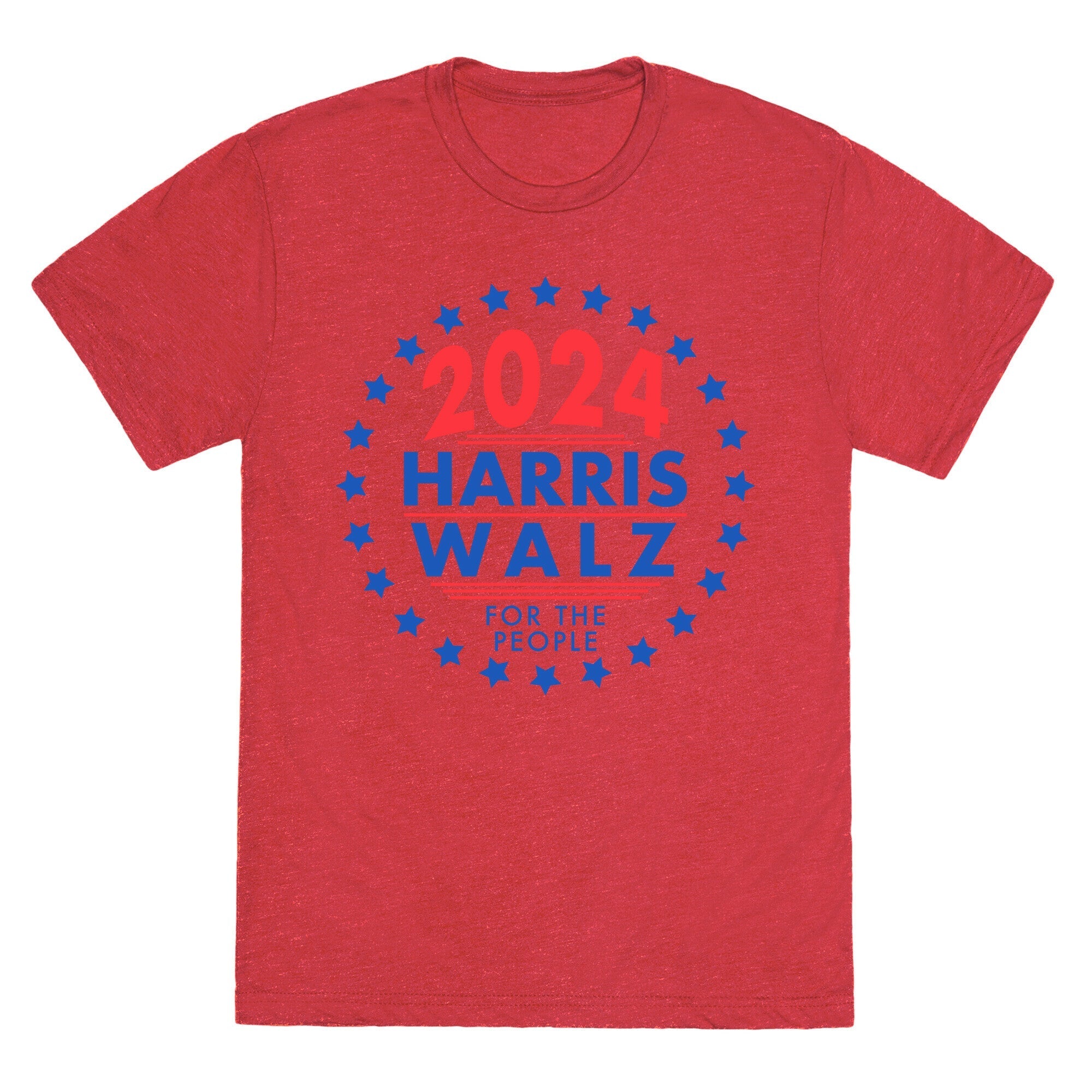 2024 Harris Walz For The People Unisex Triblend Tee Style001