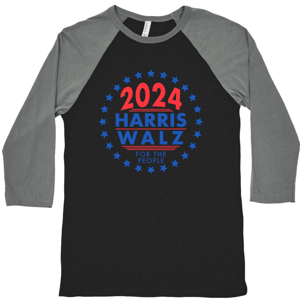 2024 Harris Walz For The People Baseball Tee Style001