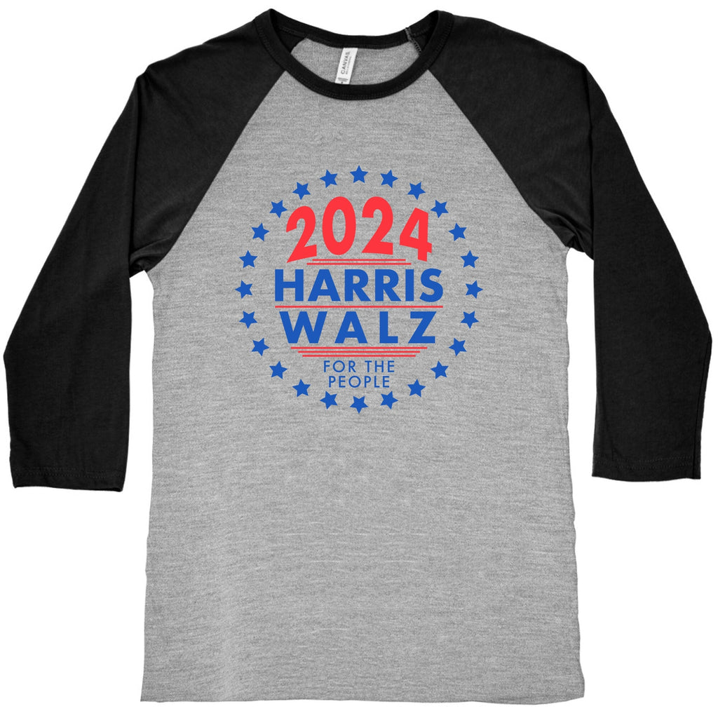2024 Harris Walz For The People Baseball Tee Style001