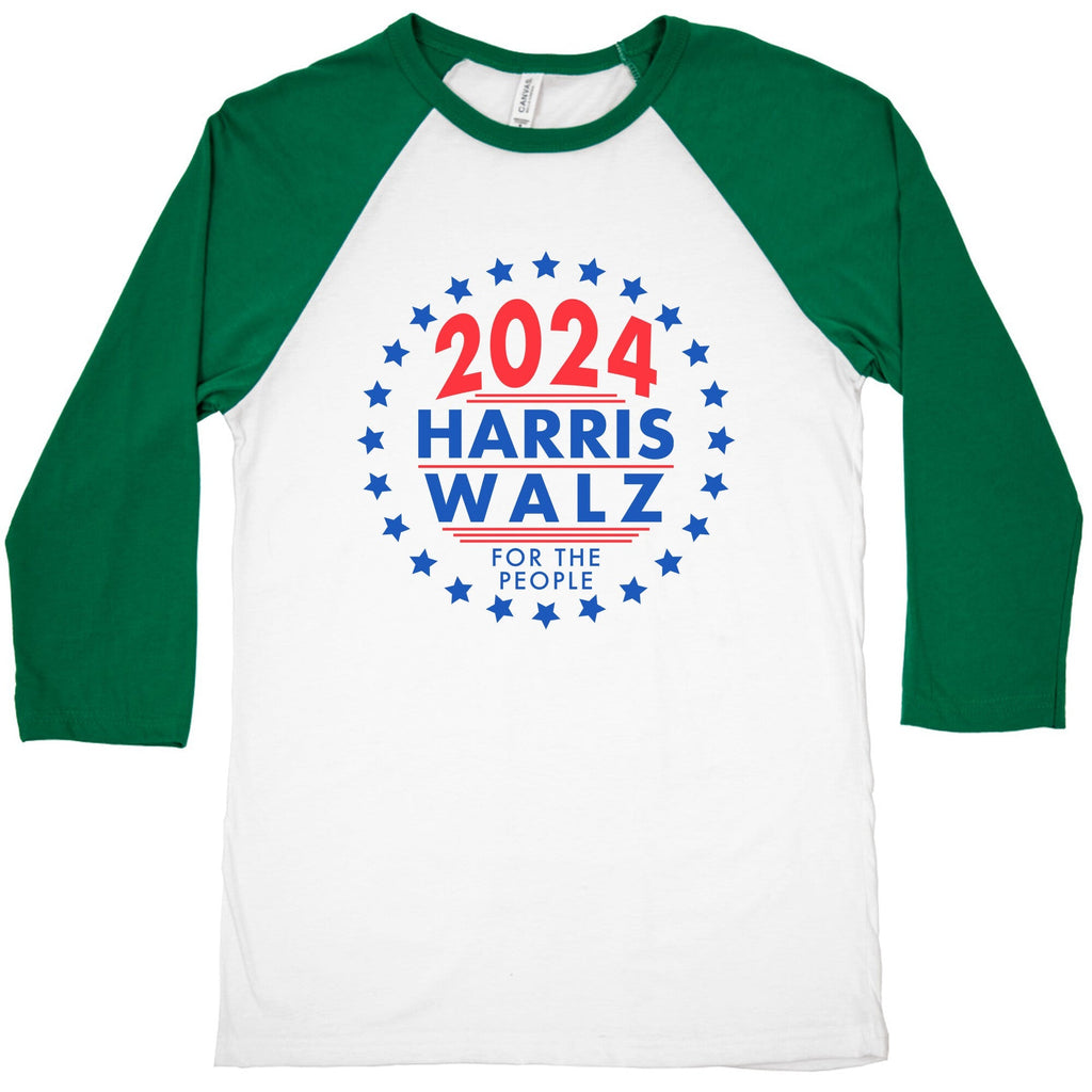 2024 Harris Walz For The People Baseball Tee Style001
