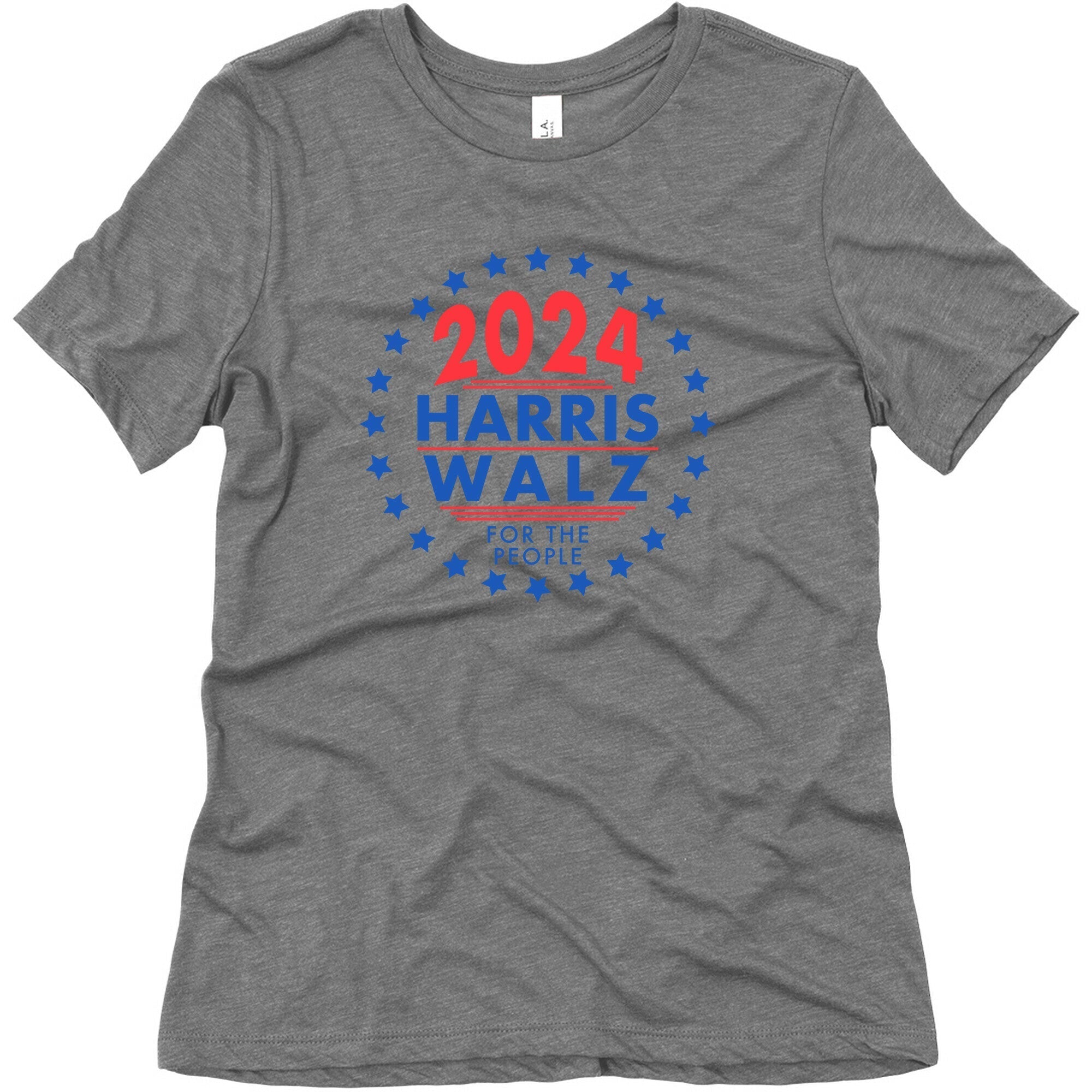 2024 Harris Walz For The People Womens Triblend Tee Style001