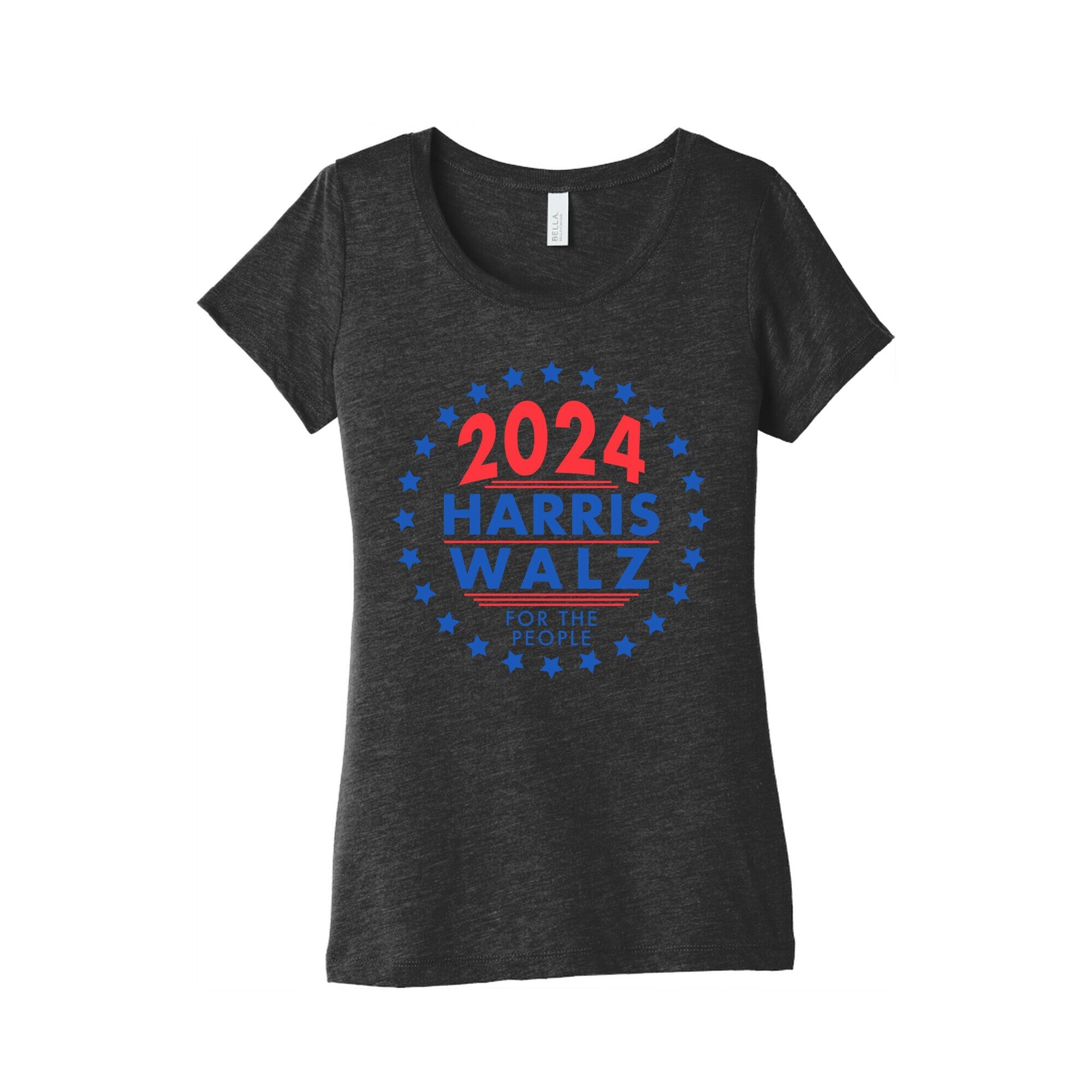 2024 Harris Walz For The People Womens Triblend Tee Style001