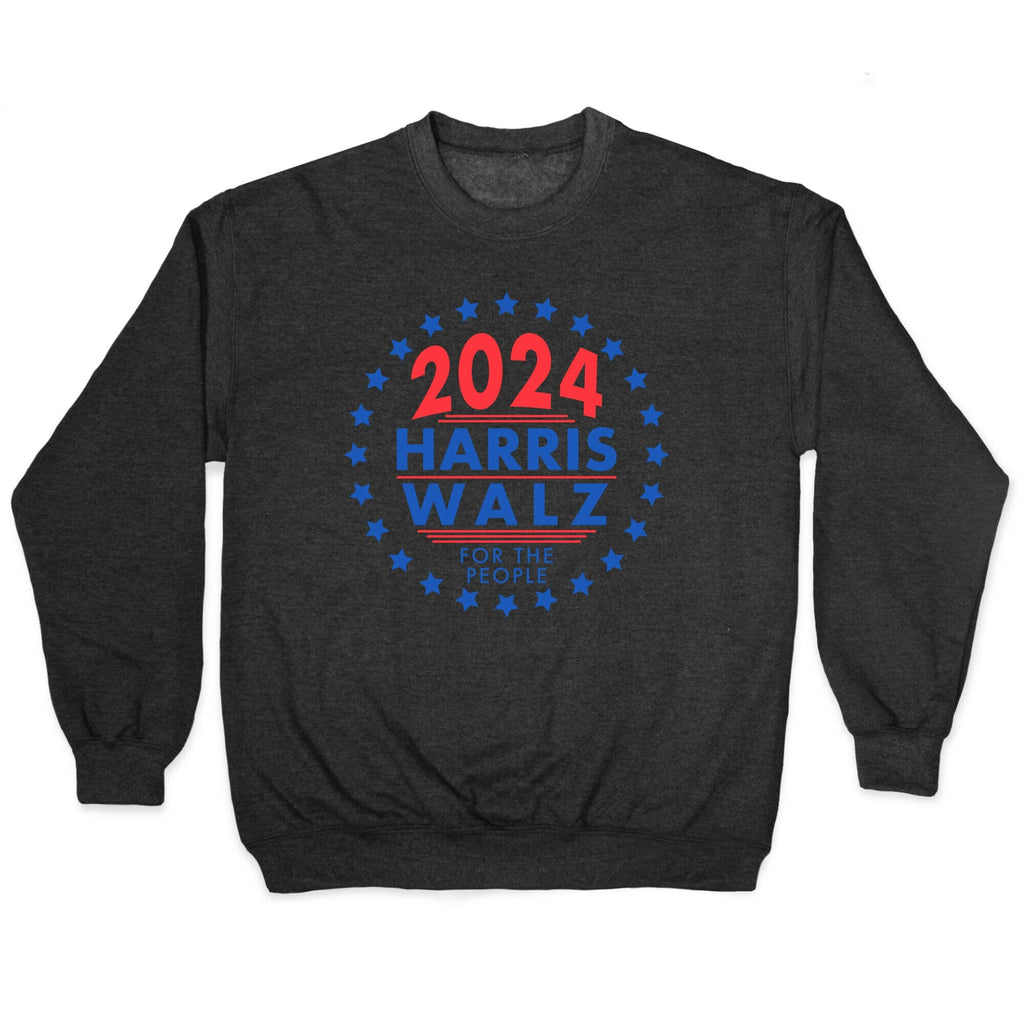 2024 Harris Walz For The People Crewneck Sweatshirt Style001