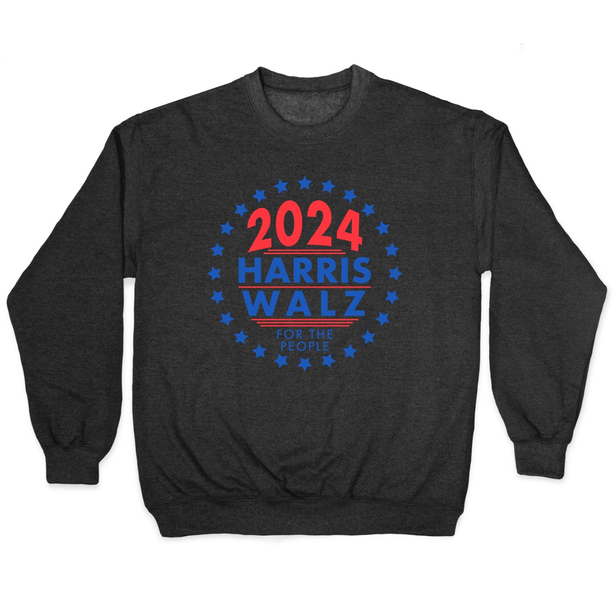 2024 Harris Walz For The People Crewneck Sweatshirt Style001