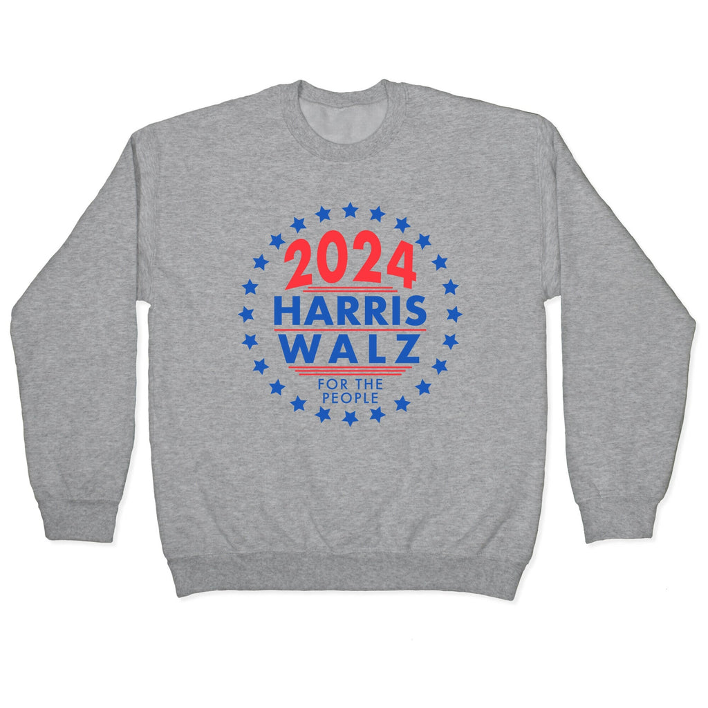 2024 Harris Walz For The People Crewneck Sweatshirt Style001