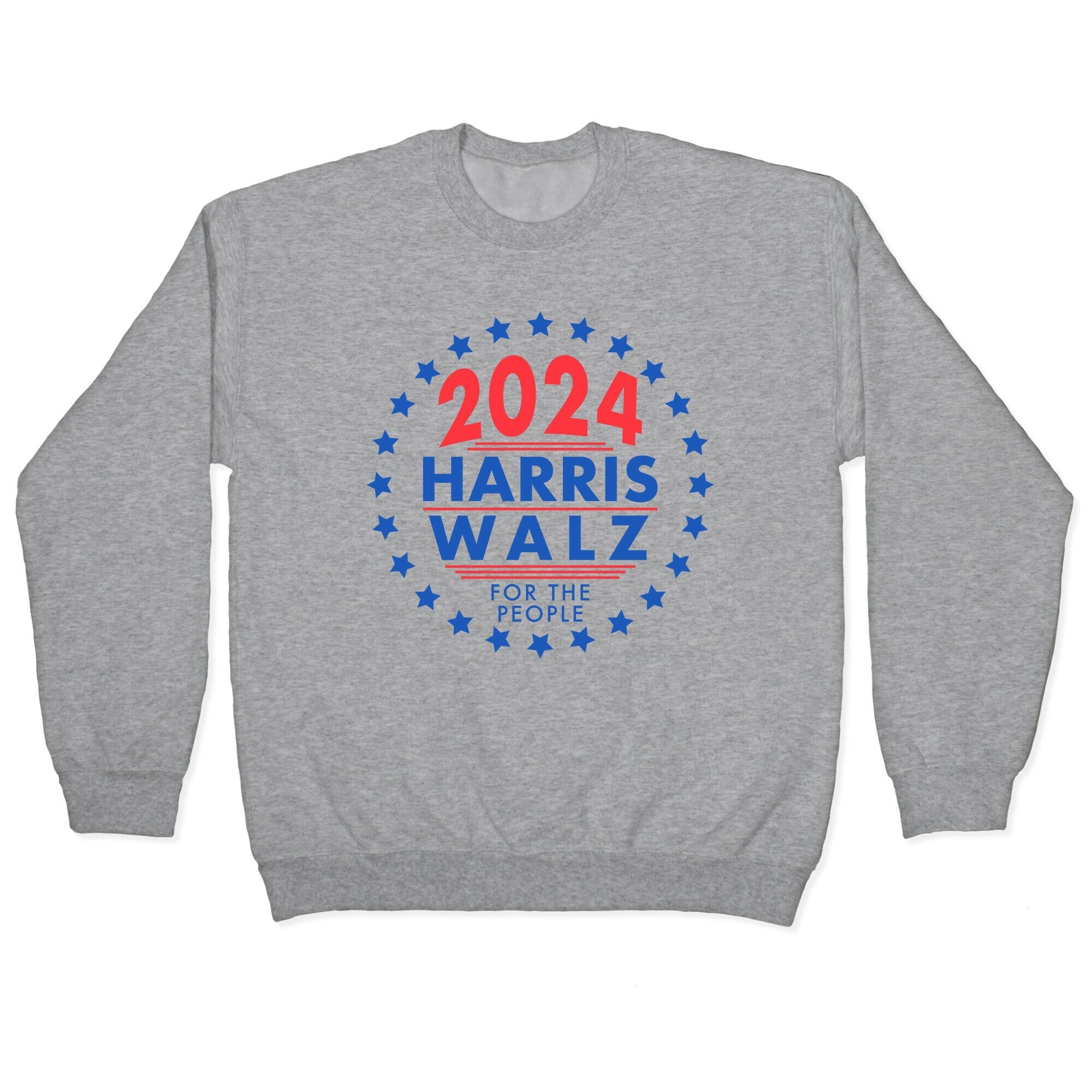 2024 Harris Walz For The People Crewneck Sweatshirt Style001