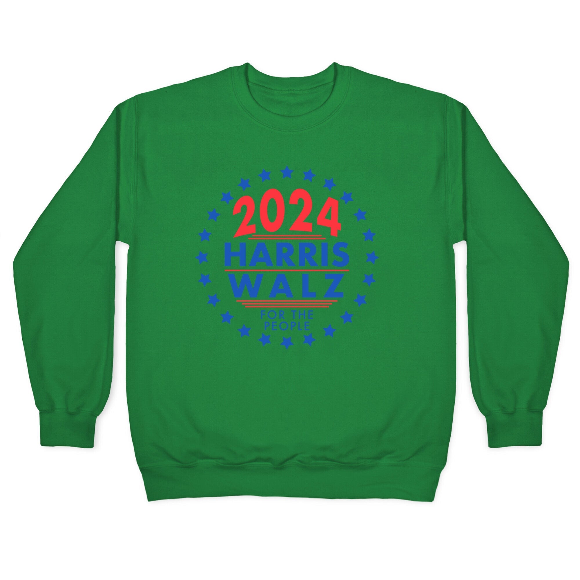 2024 Harris Walz For The People Crewneck Sweatshirt Style001