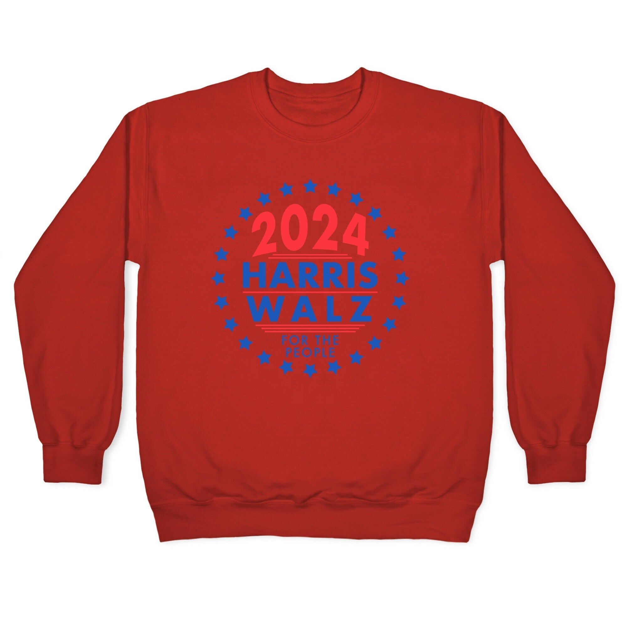2024 Harris Walz For The People Crewneck Sweatshirt Style001