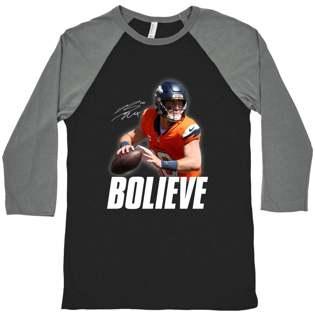 Bolieve Bo Nix Baseball Tee