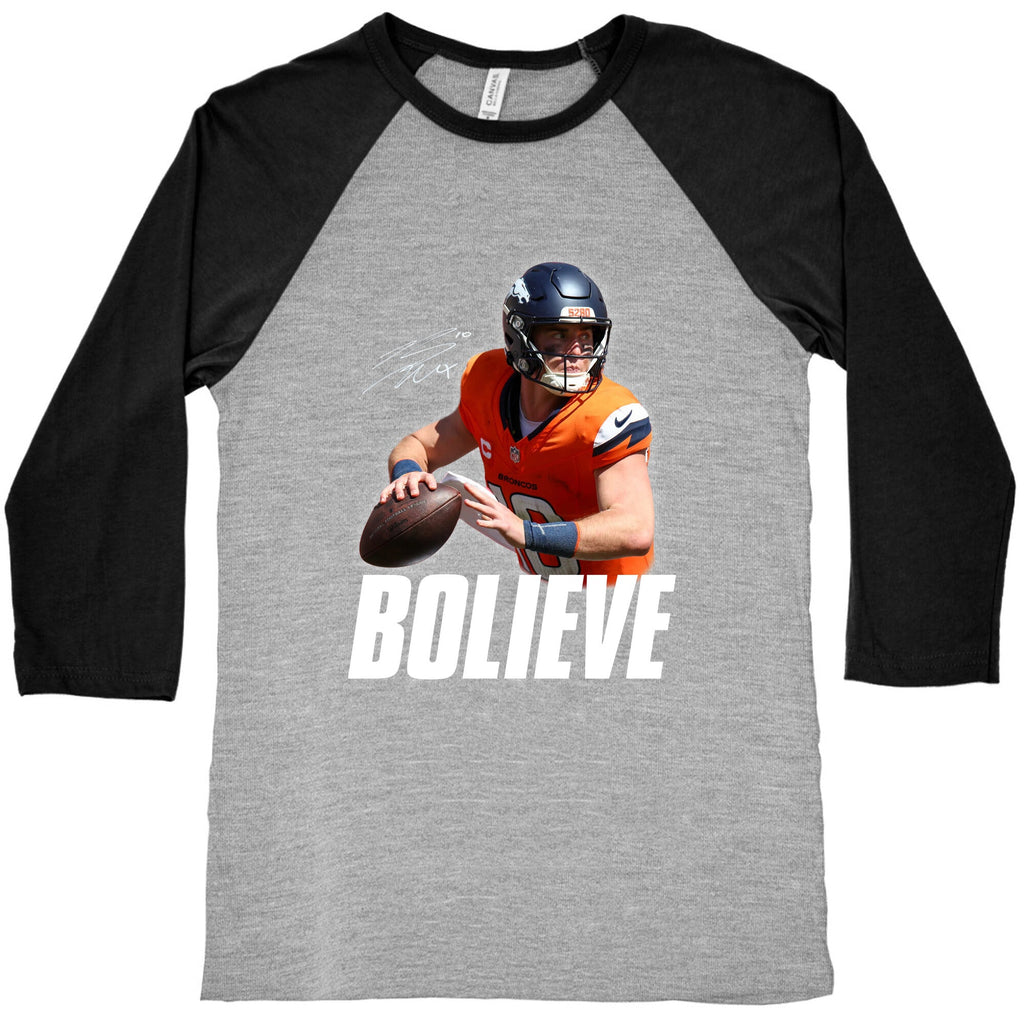 Bolieve Bo Nix Baseball Tee