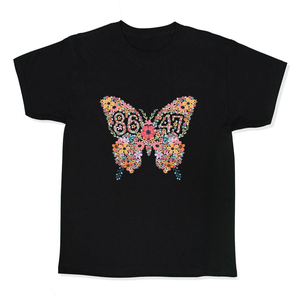 8647 Anti Trump Butterfly Kids Tee
