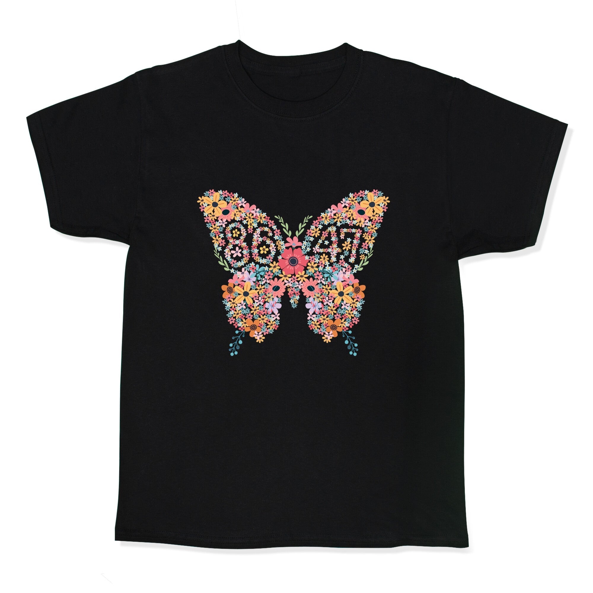 8647 Anti Trump Butterfly Kids Tee