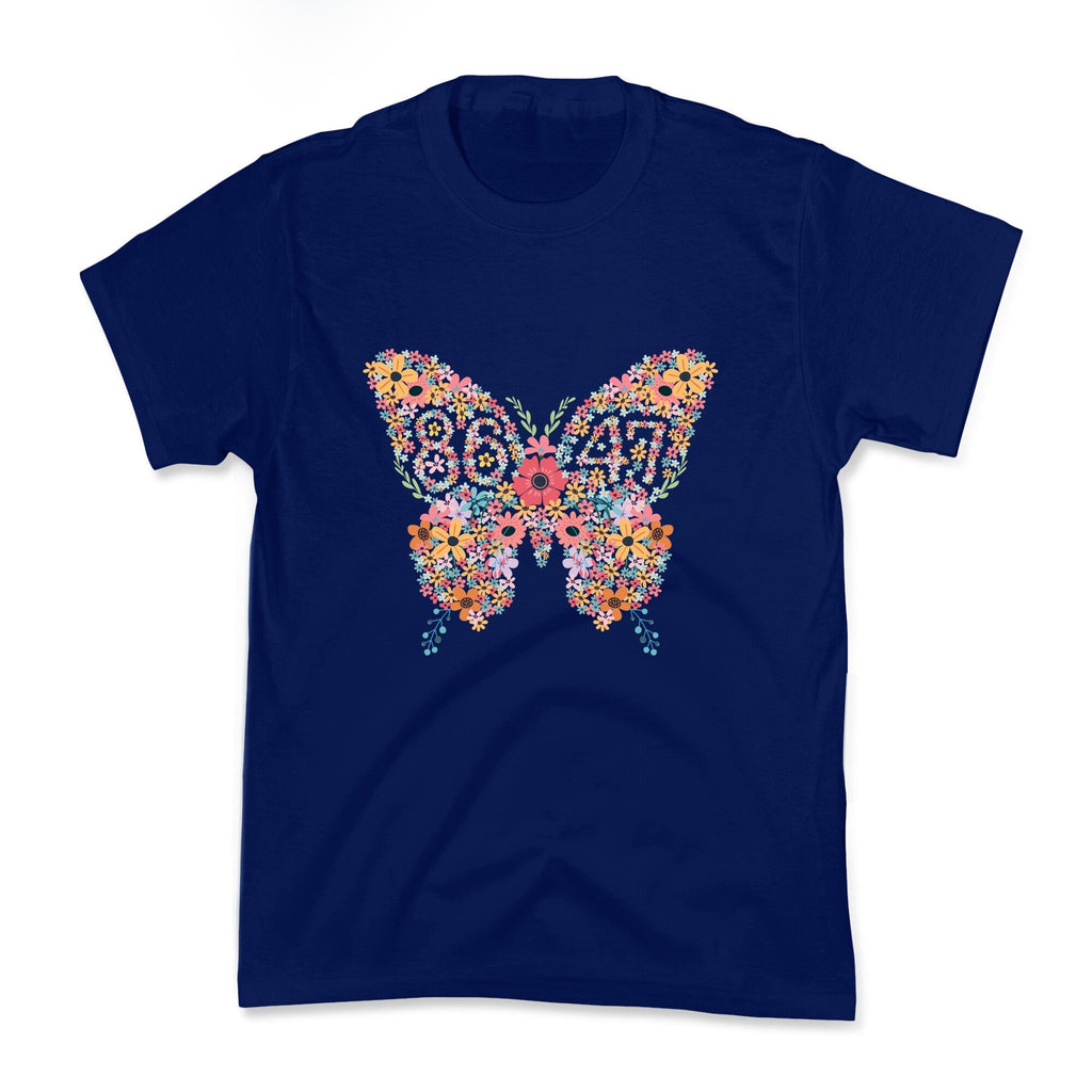 8647 Anti Trump Butterfly Kids Tee