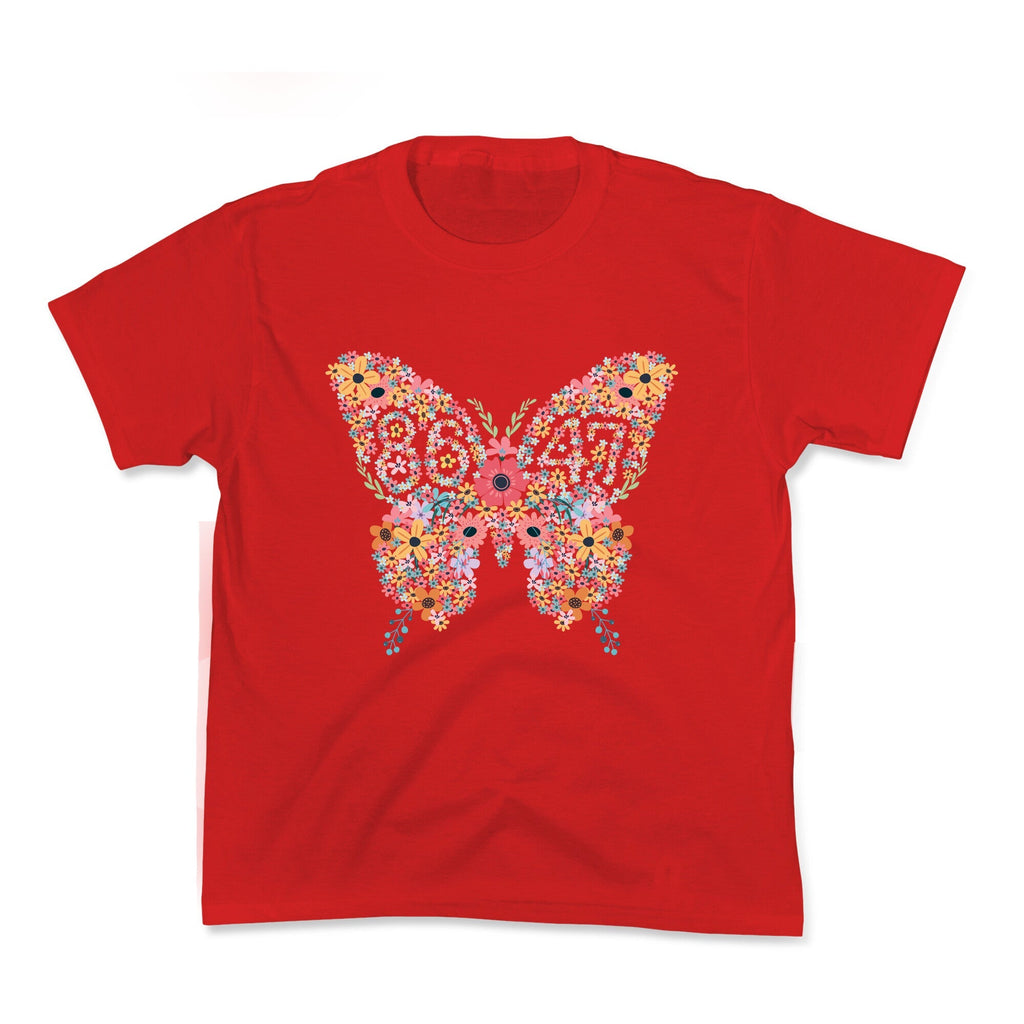 8647 Anti Trump Butterfly Kids Tee