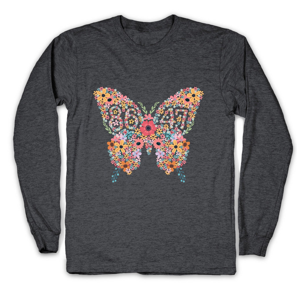 8647 Anti Trump Butterfly Longsleeve Tee