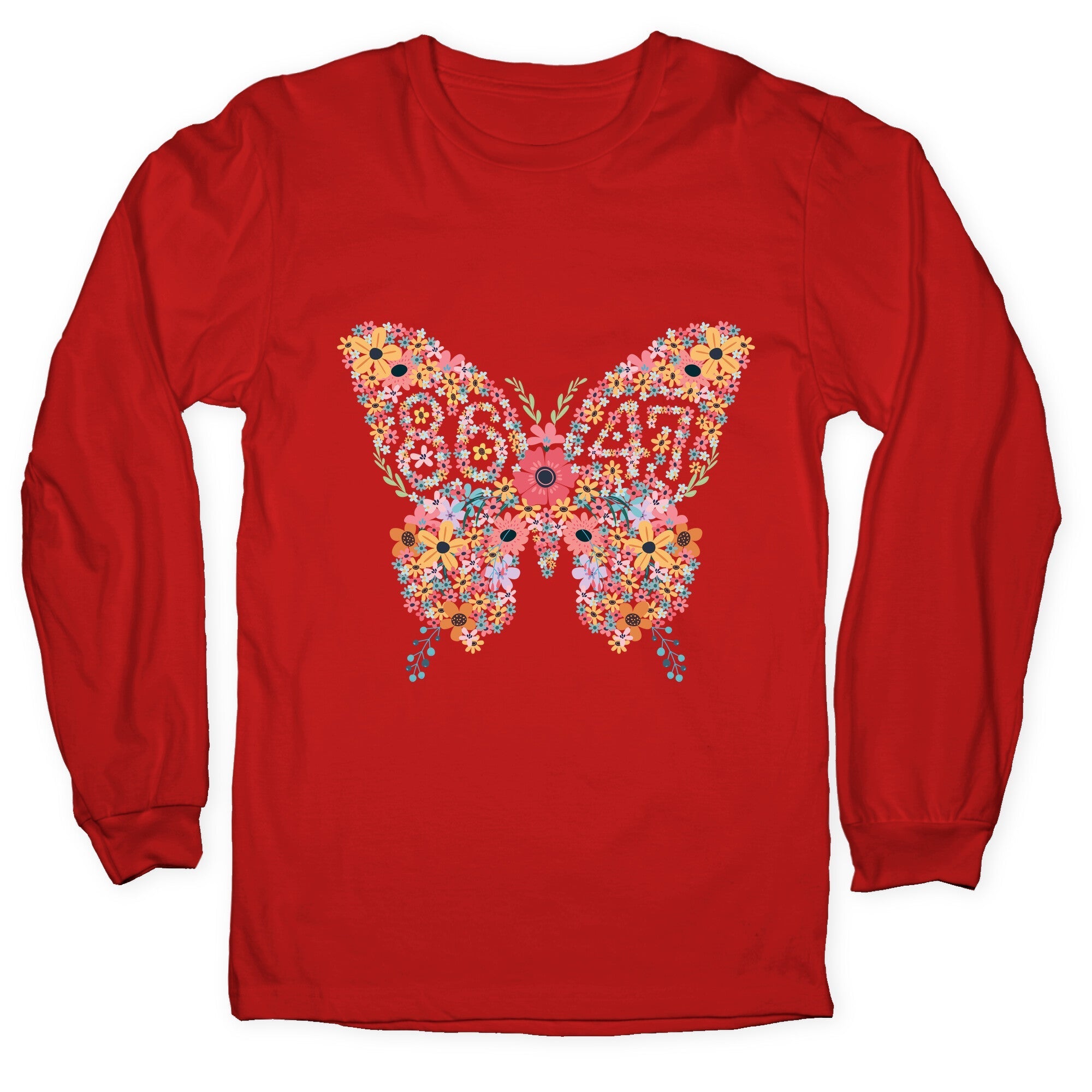 8647 Anti Trump Butterfly Longsleeve Tee
