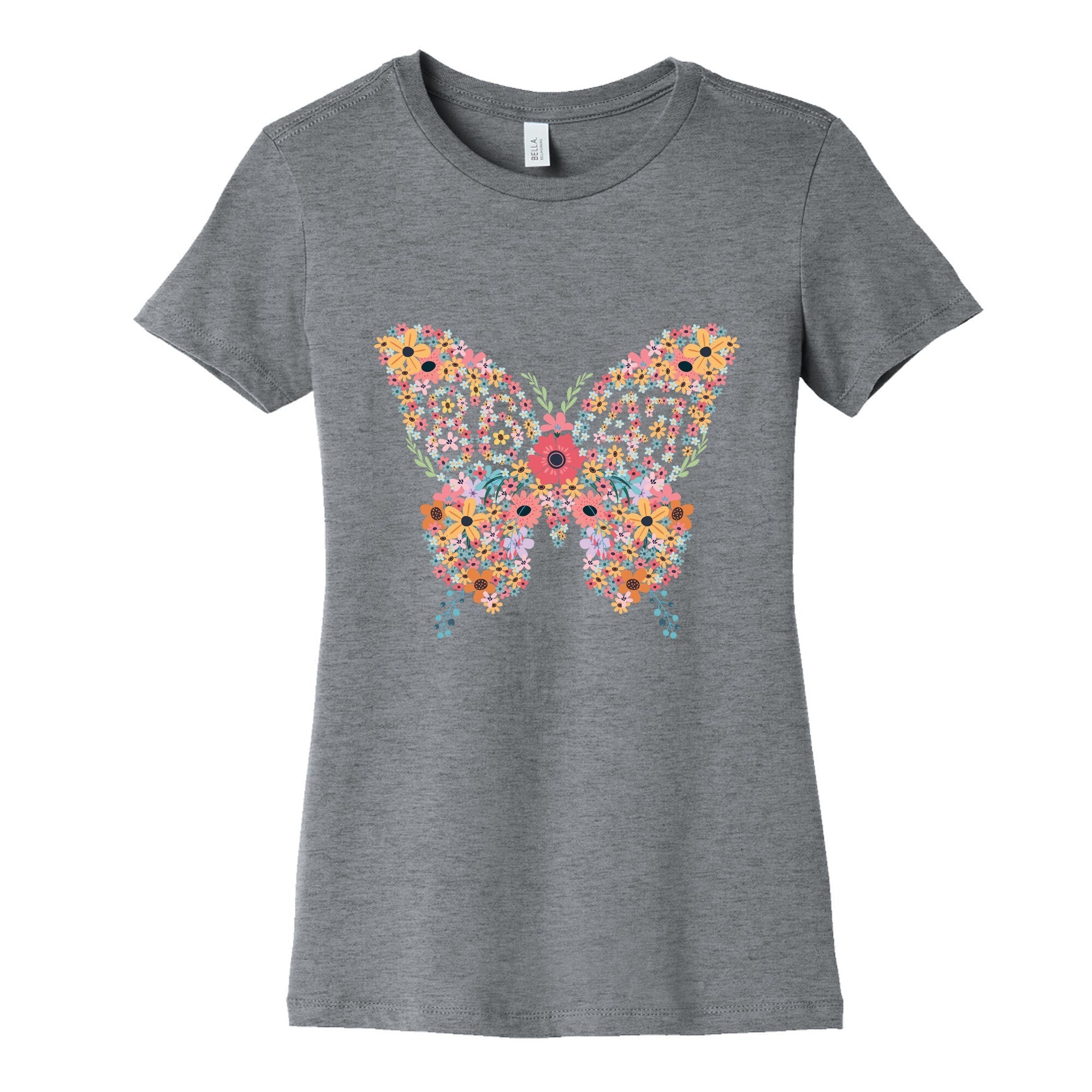 8647 Anti Trump Butterfly Womens Cotton Tee