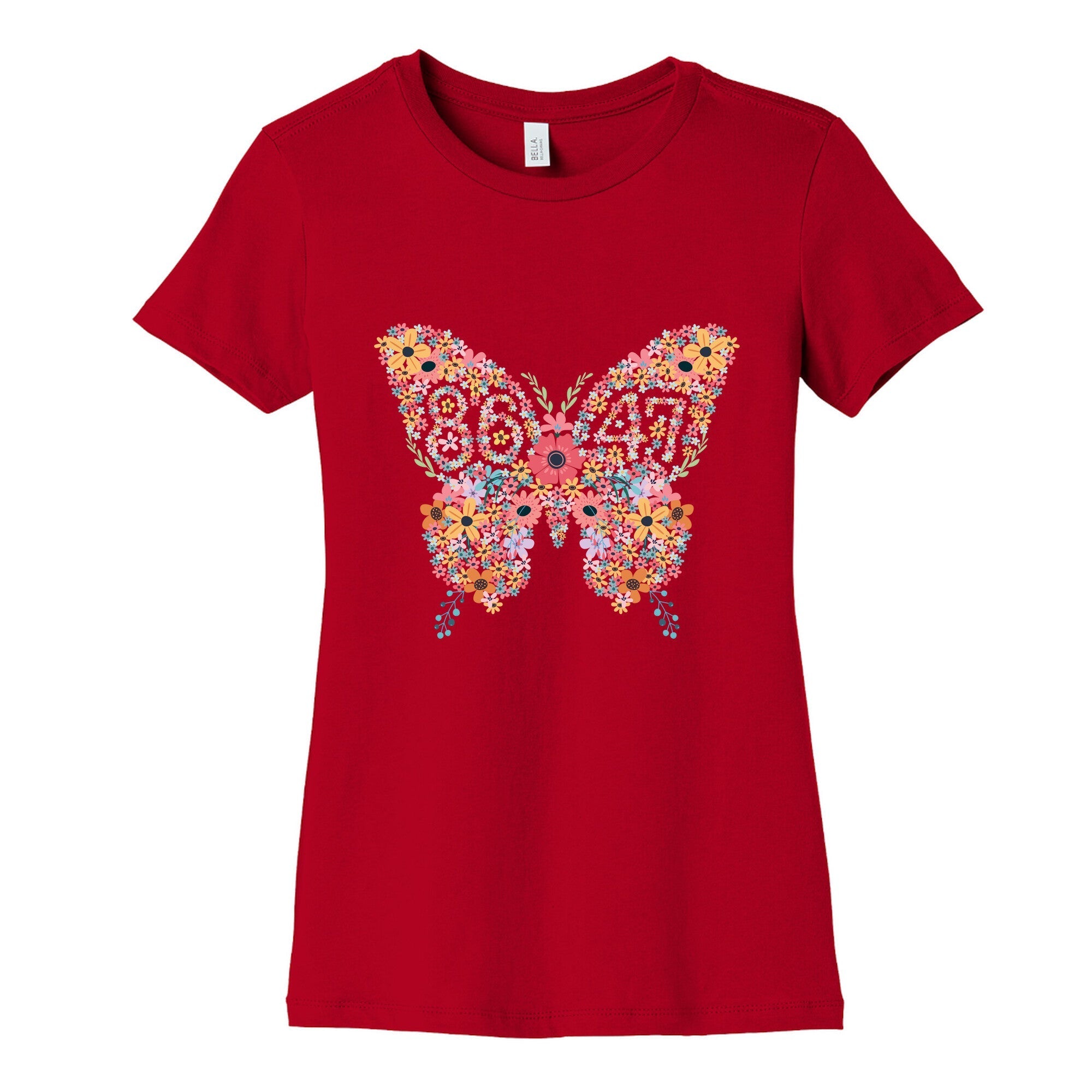 8647 Anti Trump Butterfly Womens Cotton Tee
