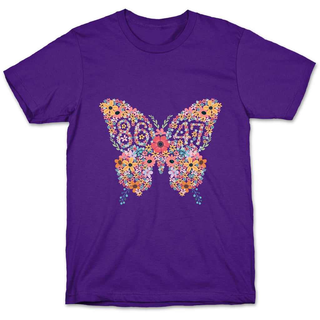 8647 Anti Trump Butterfly T-Shirt