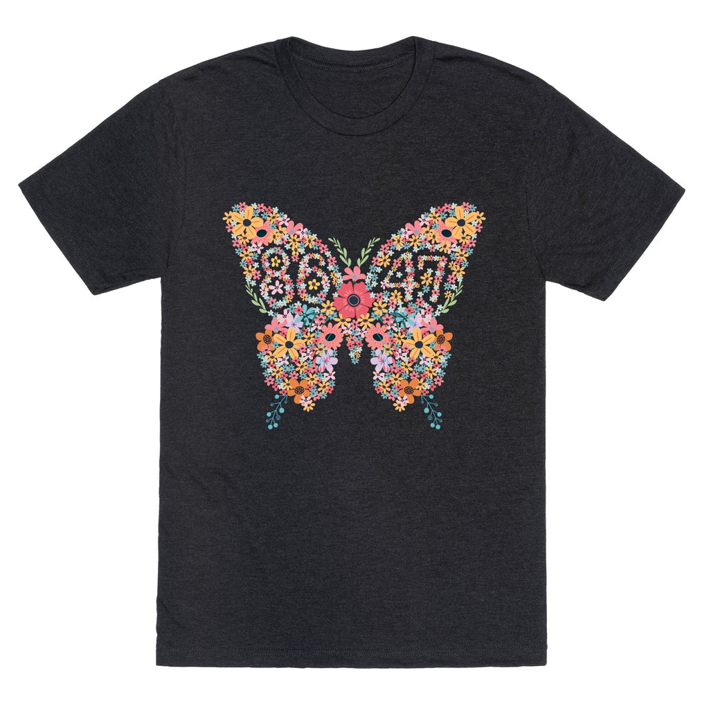 8647 Anti Trump Butterfly Unisex Triblend Tee