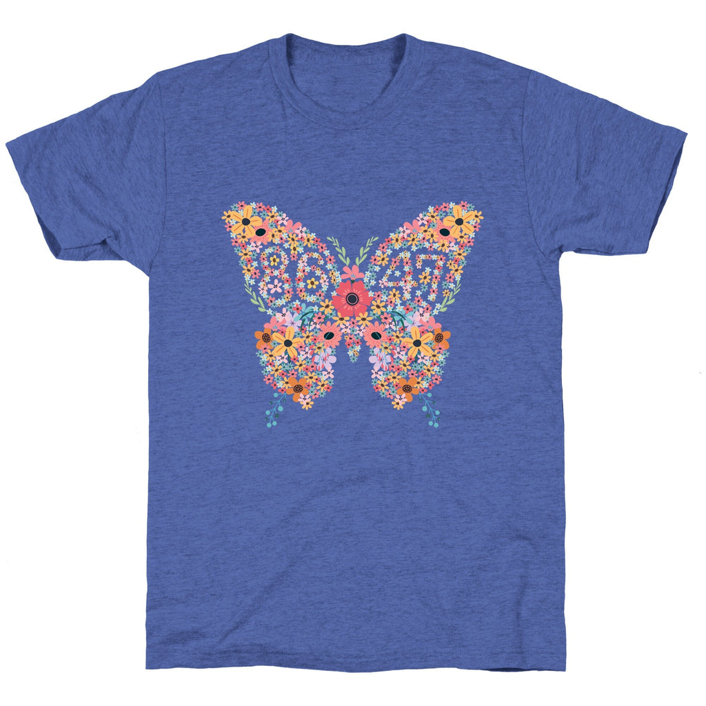 8647 Anti Trump Butterfly Unisex Triblend Tee