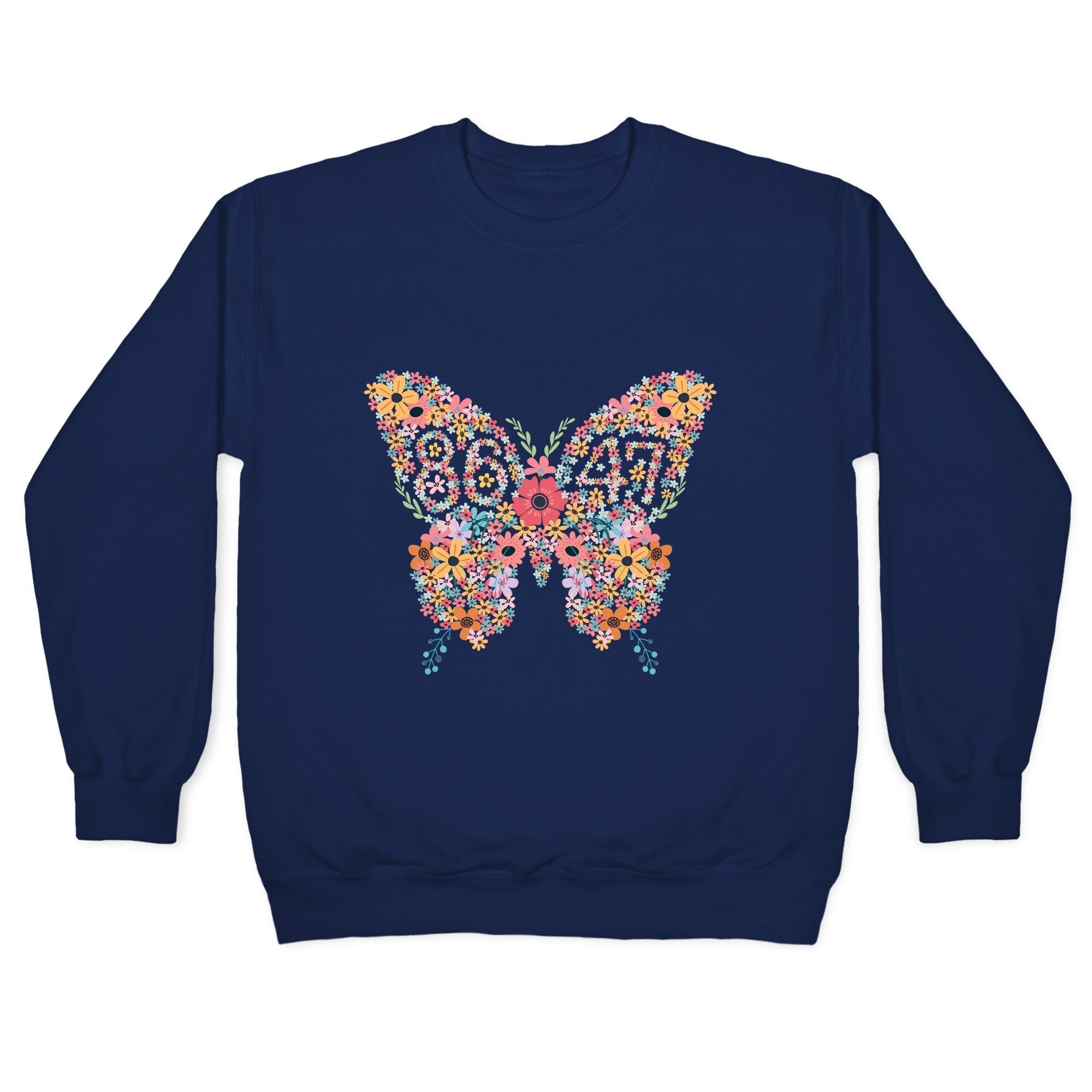 8647 Anti Trump Butterfly Crewneck Sweatshirt