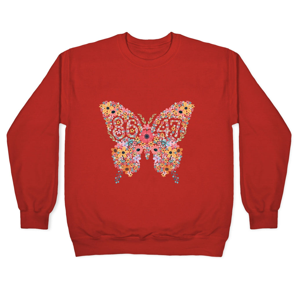 8647 Anti Trump Butterfly Crewneck Sweatshirt