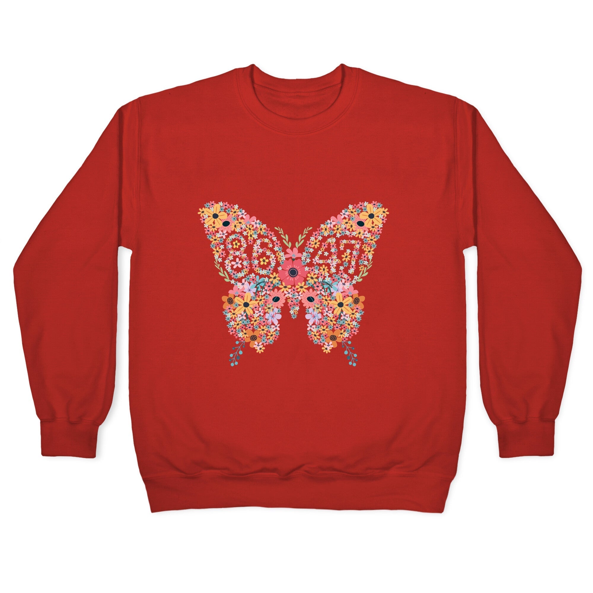 8647 Anti Trump Butterfly Crewneck Sweatshirt