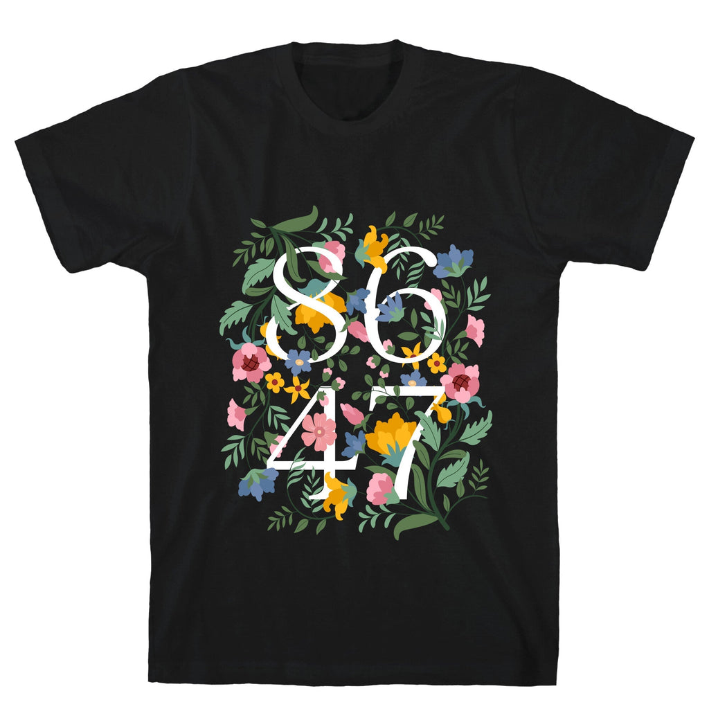 8647 Anti Trump Floral T-Shirt