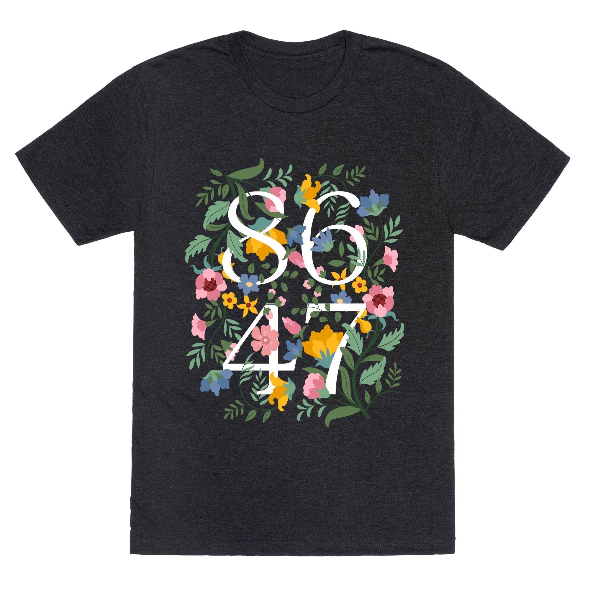 8647 Anti Trump Floral Unisex Triblend Tee