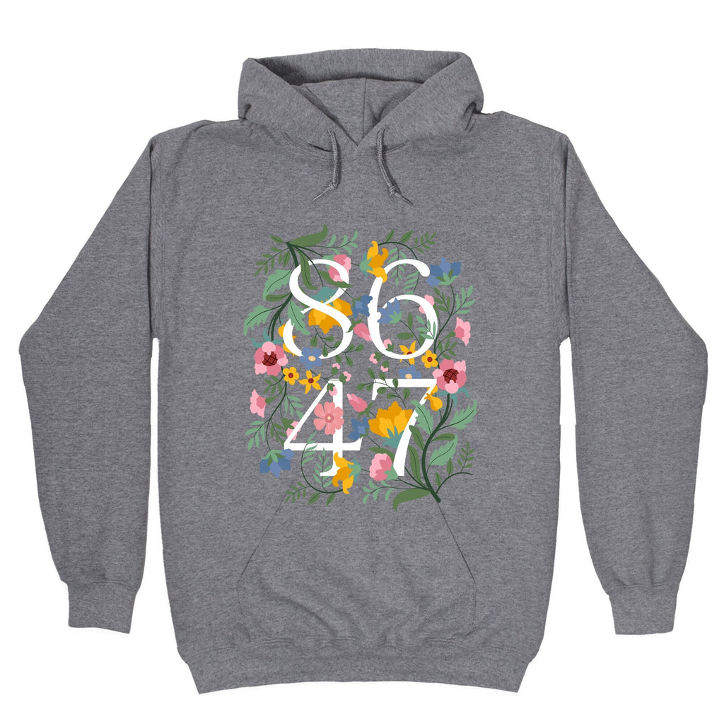 8647 Anti Trump Floral Hoodie