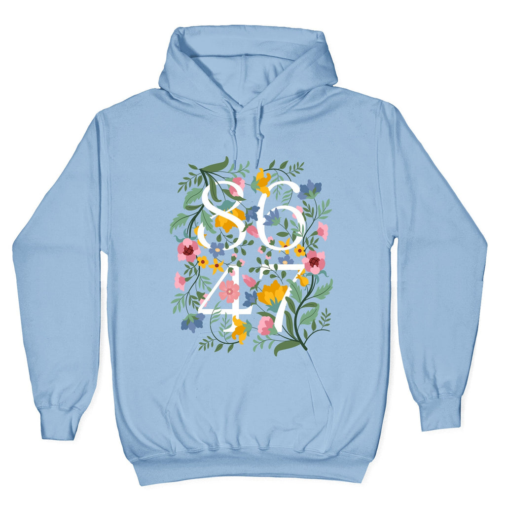 8647 Anti Trump Floral Hoodie