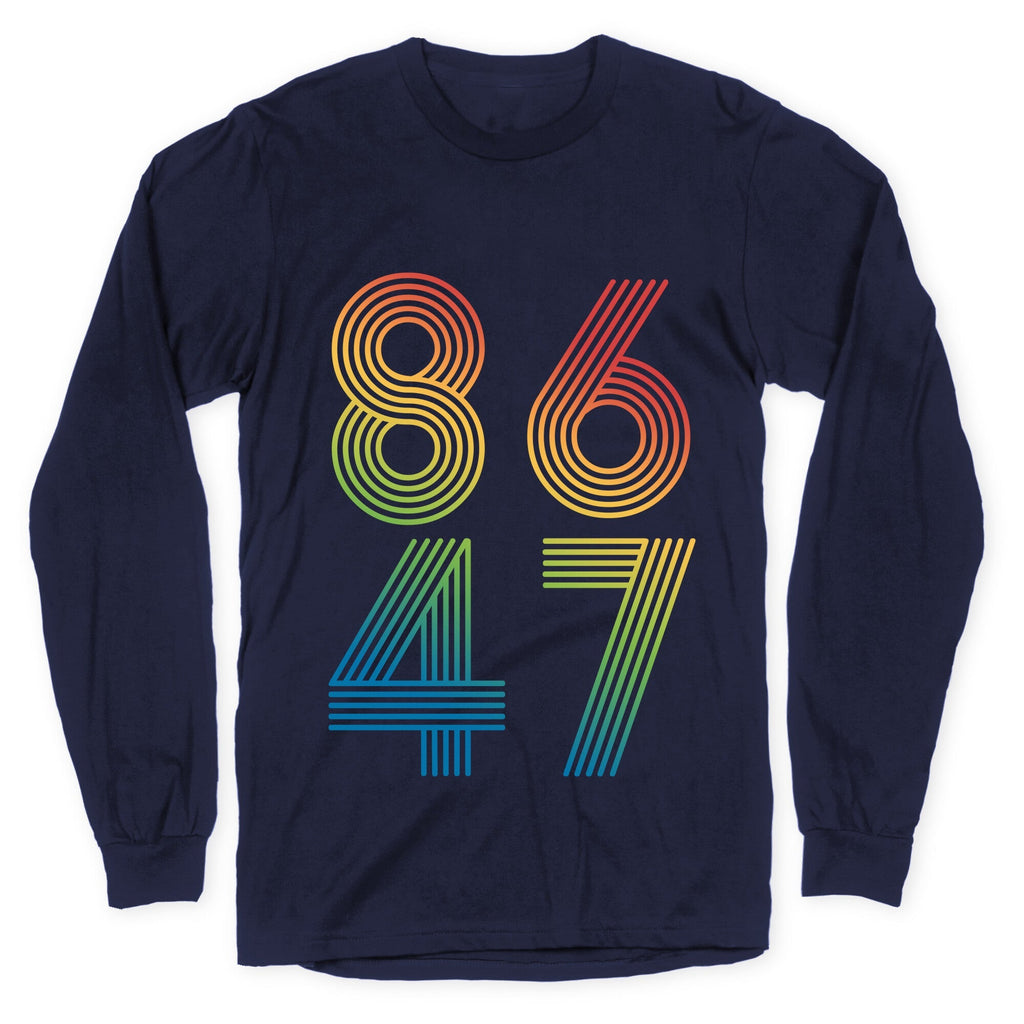 8647 Anti Trump Rainbow Longsleeve Tee